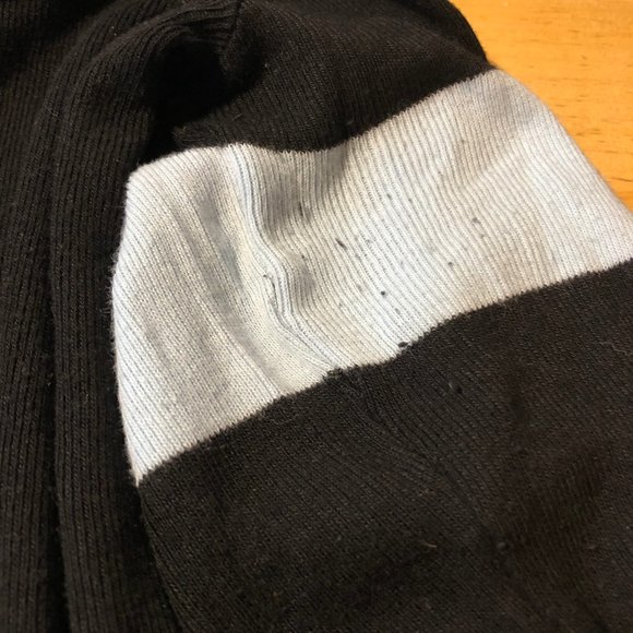 WOMENS POLKADOT USA BLACK BLUE CREW NECK THIN KNIT SWEATER S/M * - Picture 10 of 10